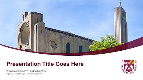 Loyola University Chicago Course/Courseware Creation PPT Template