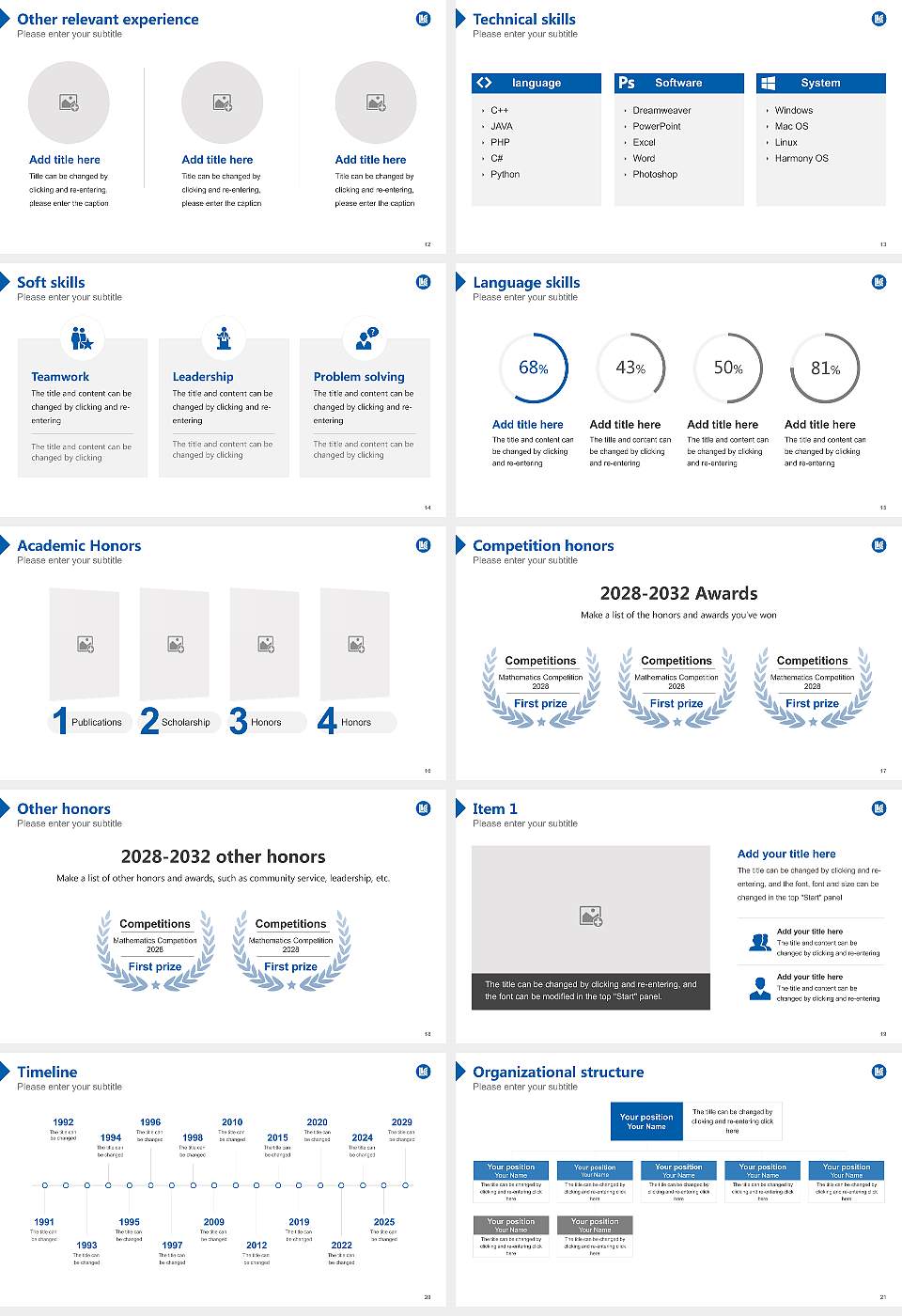 Lincoln Land Community College Resume PPT Template16:9 ratio PPT effect preview image3