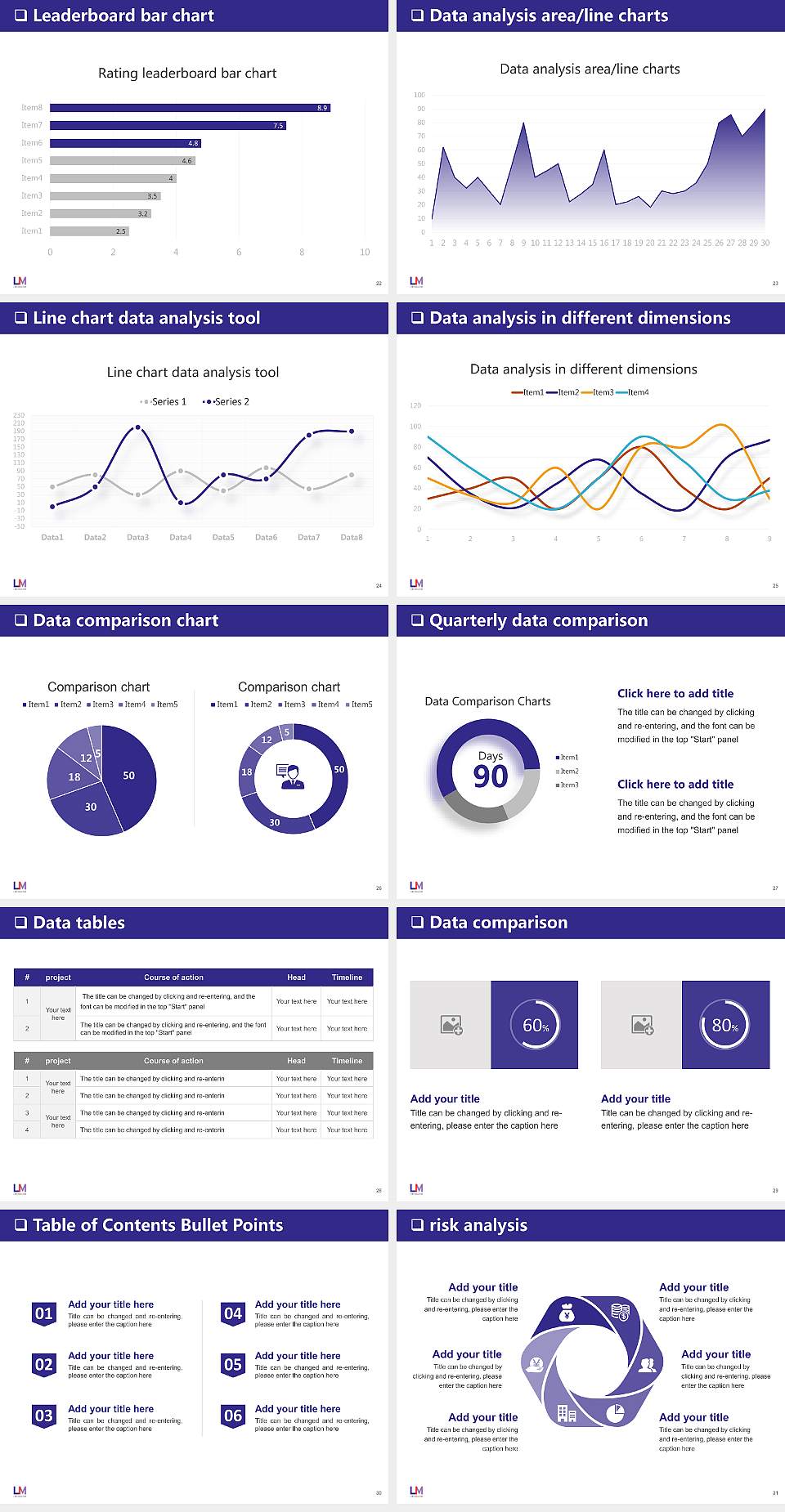 Lim College General Purpose PPT Template4:3 ratio PPT effect preview image4