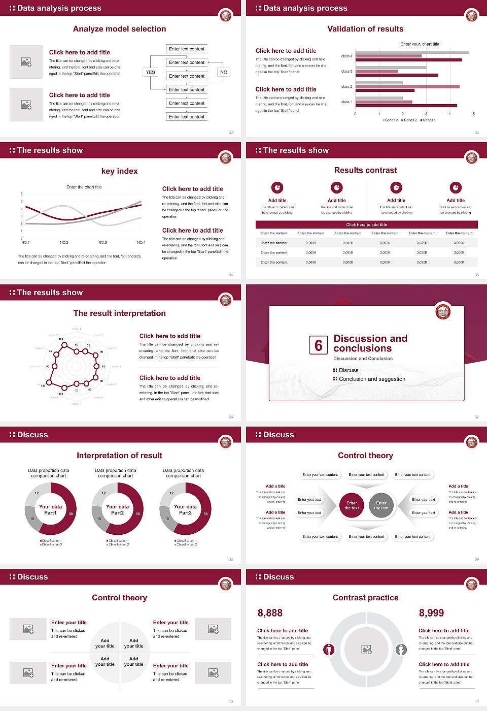 Lock Haven University Graduation Thesis Defense PPT Template16:9 ratio PPT effect preview image5