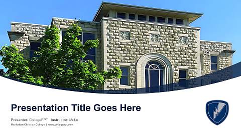 Manhattan Christian College Course/Courseware Creation PPT Template