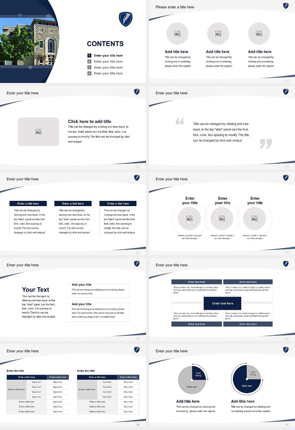 Manhattan Christian College Course/Courseware Creation PPT Template16:9 ratio PPT effect preview image2