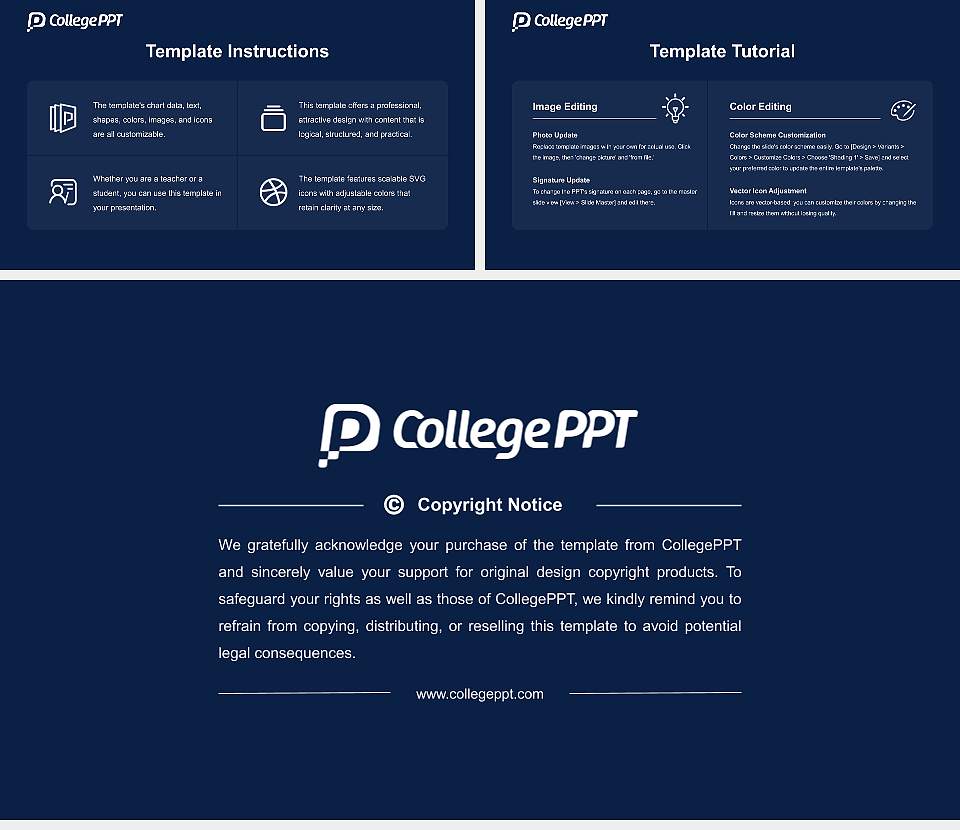 Manhattan Christian College Course/Courseware Creation PPT Template16:9 ratio PPT effect preview image5