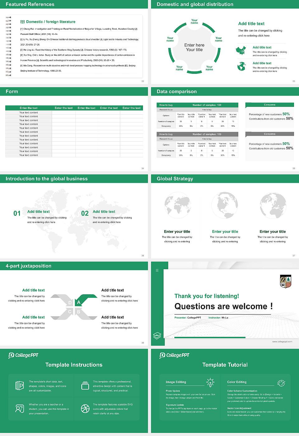Loyola University Maryland Thesis Proposal/Graduation Defense PPT Template16:9 ratio PPT effect preview image4