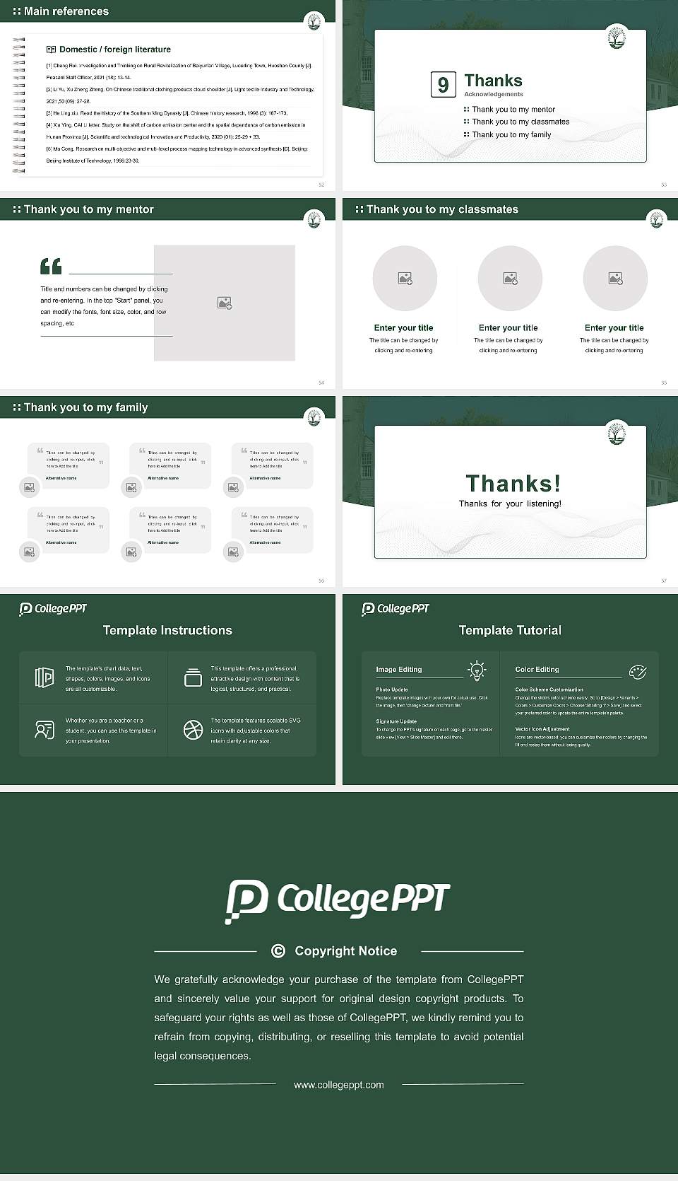 Marlboro College Graduation Thesis Defense PPT Template16:9 ratio PPT effect preview image7