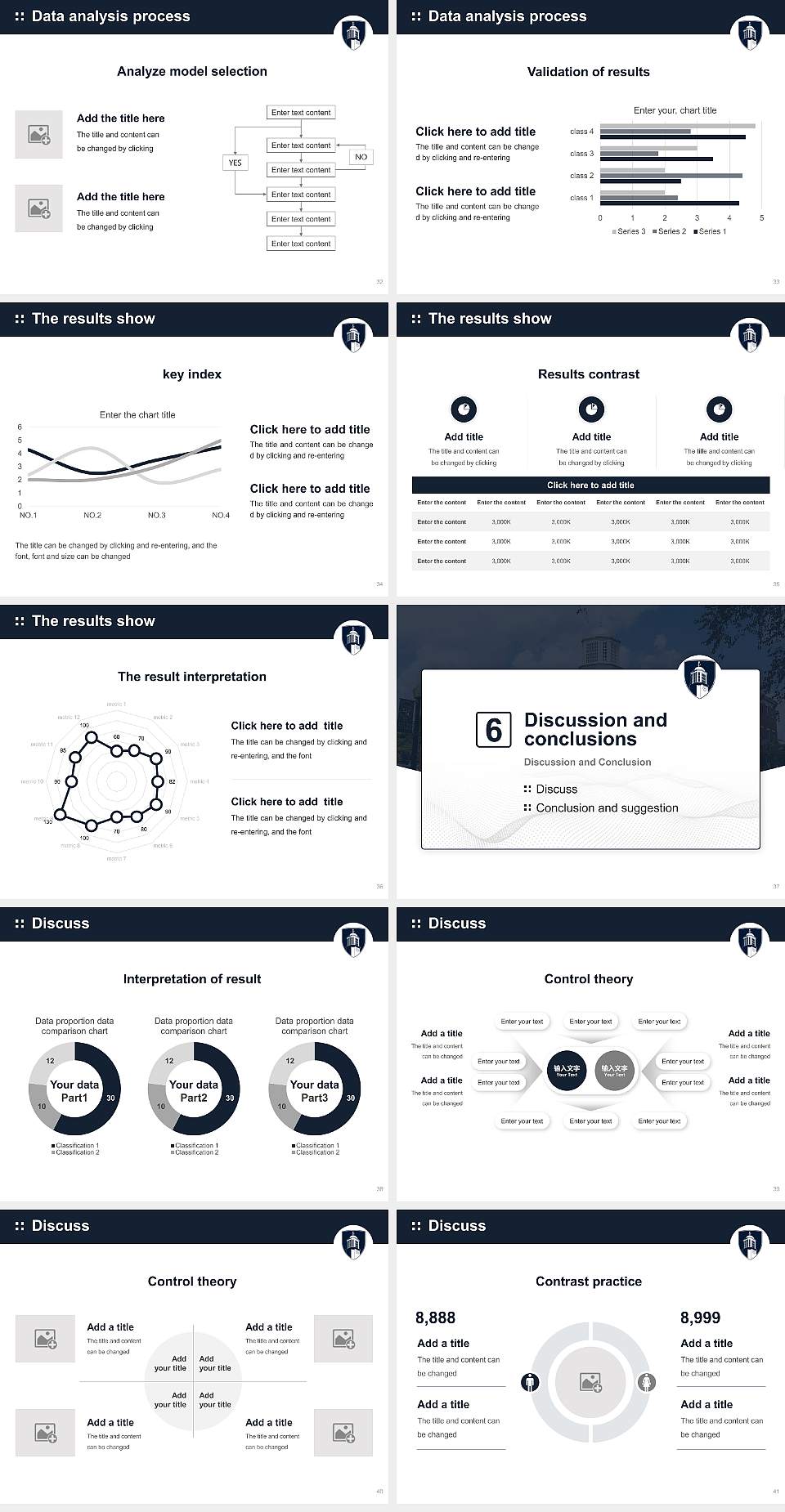 Lyon College Graduation Thesis Defense PPT Template4:3 ratio PPT effect preview image5