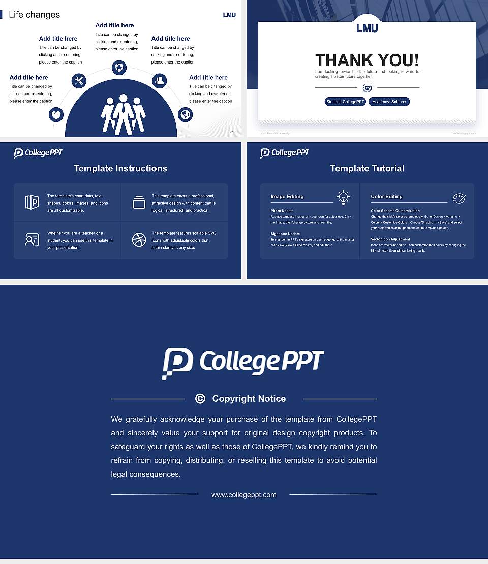 Lincoln Memorial University National Scholarship Defense PPT Template16:9 ratio PPT effect preview image4