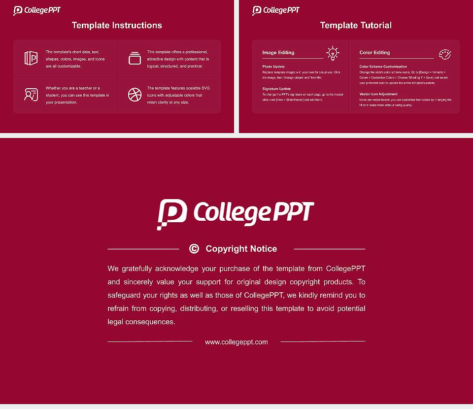 Lewis University Academic Presentation/Research Findings Report PPT Template16:9 ratio PPT effect preview image5