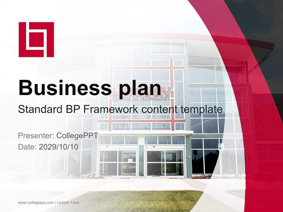 Lincoln Tech Competition/Entrepreneurship Contest PPT Template4:3 ratio PPT effect preview image9
