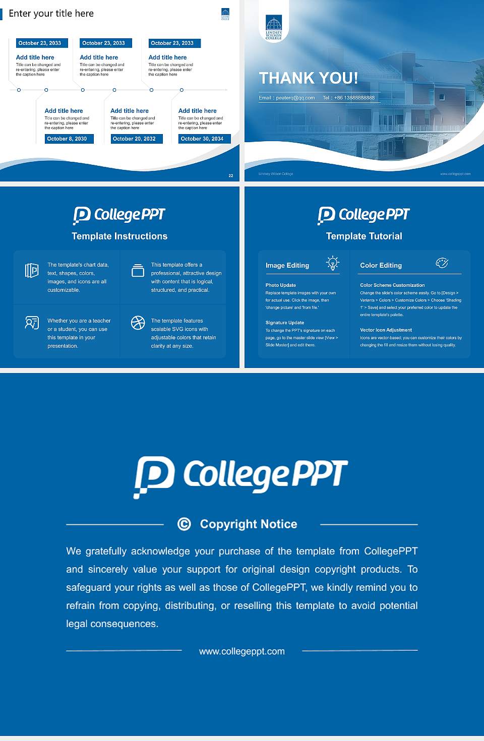 Lindsey Wilson College Lecture Sharing and Networking Event PPT Template4:3 ratio PPT effect preview image4