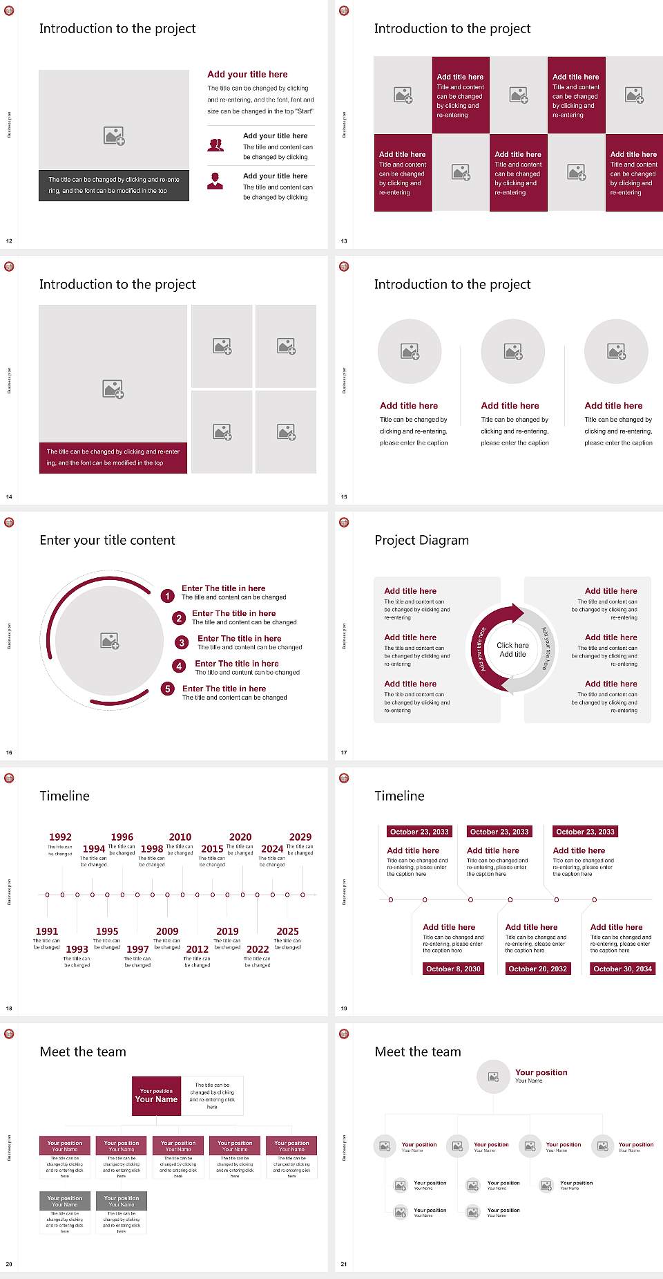 Lock Haven University Competition/Entrepreneurship Contest PPT Template4:3 ratio PPT effect preview image3