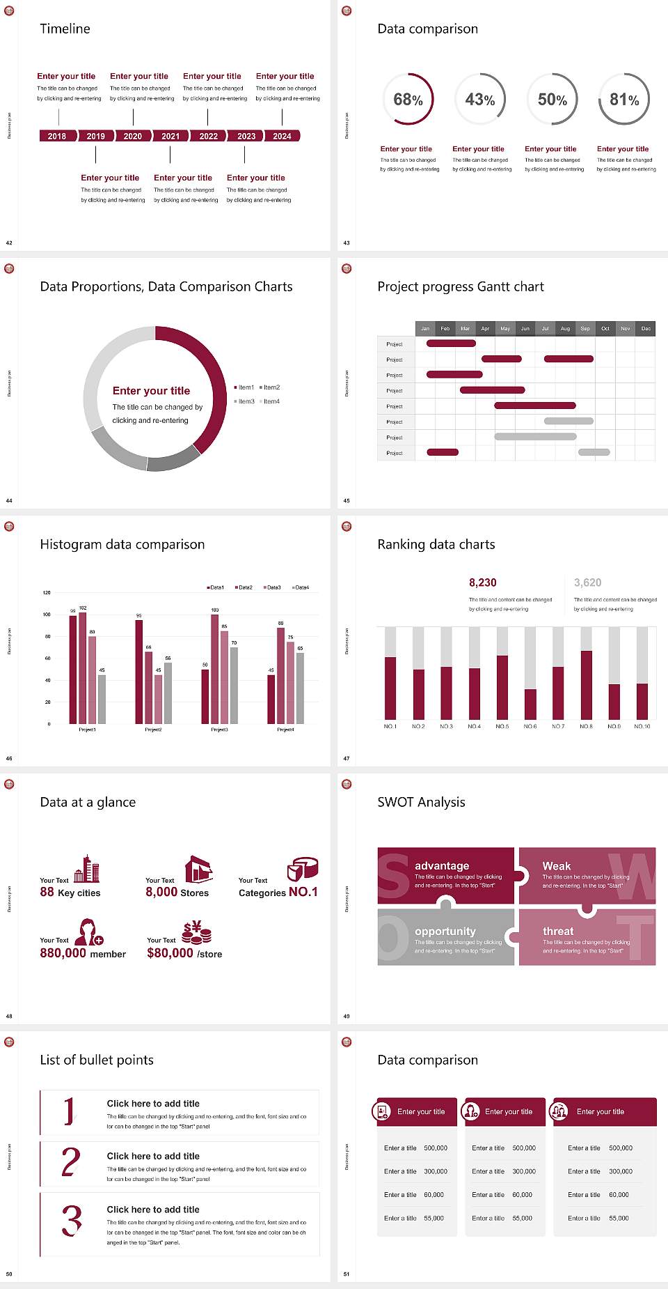 Lock Haven University Competition/Entrepreneurship Contest PPT Template4:3 ratio PPT effect preview image6