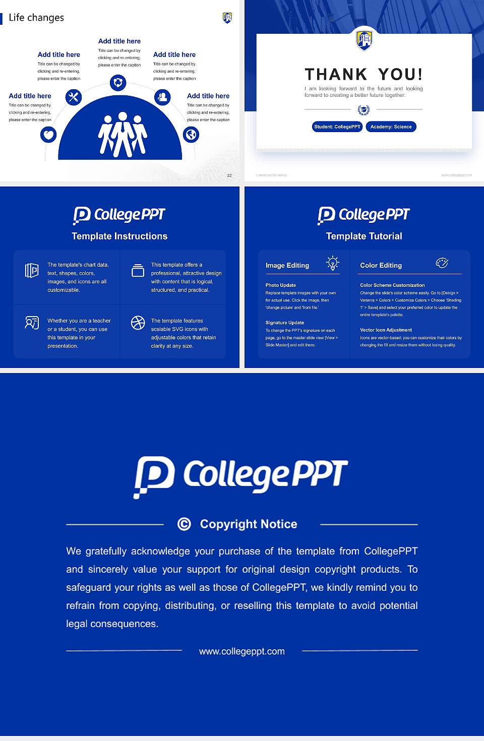 Limestone University National Scholarship Defense PPT Template4:3 ratio PPT effect preview image4