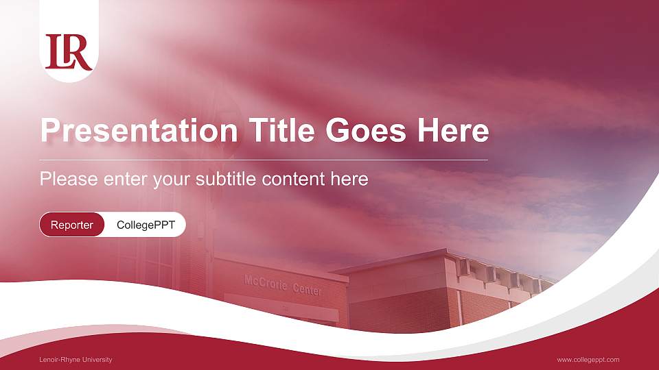 Lenoir-Rhyne University Lecture Sharing and Networking Event PPT Template16:9 ratio PPT effect preview image