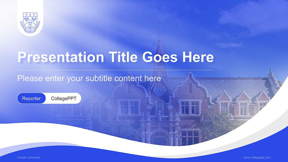 Lincoln University Lecture Sharing and Networking Event PPT Template16:9 ratio PPT effect preview image