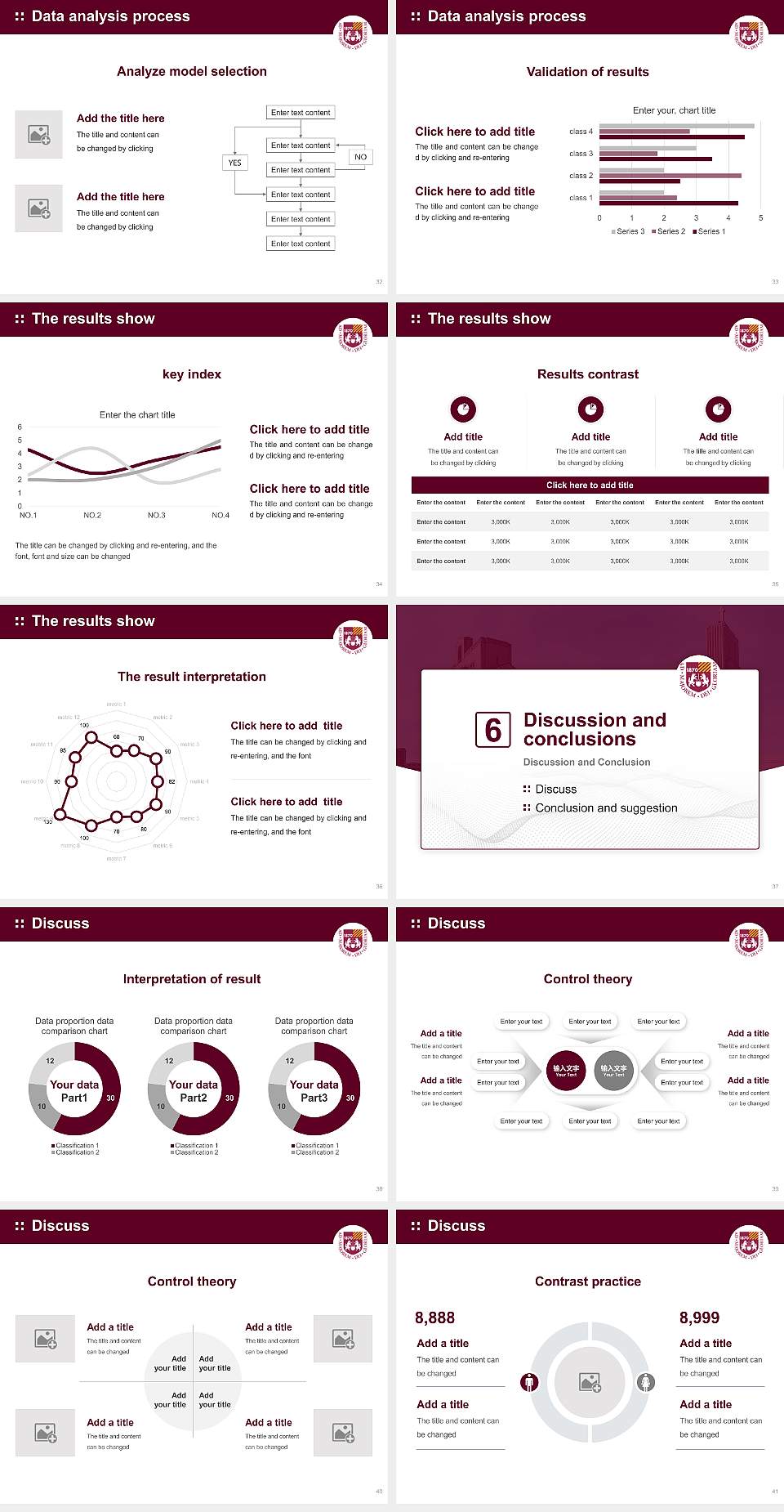 Loyola University Chicago Graduation Thesis Defense PPT Template4:3 ratio PPT effect preview image5