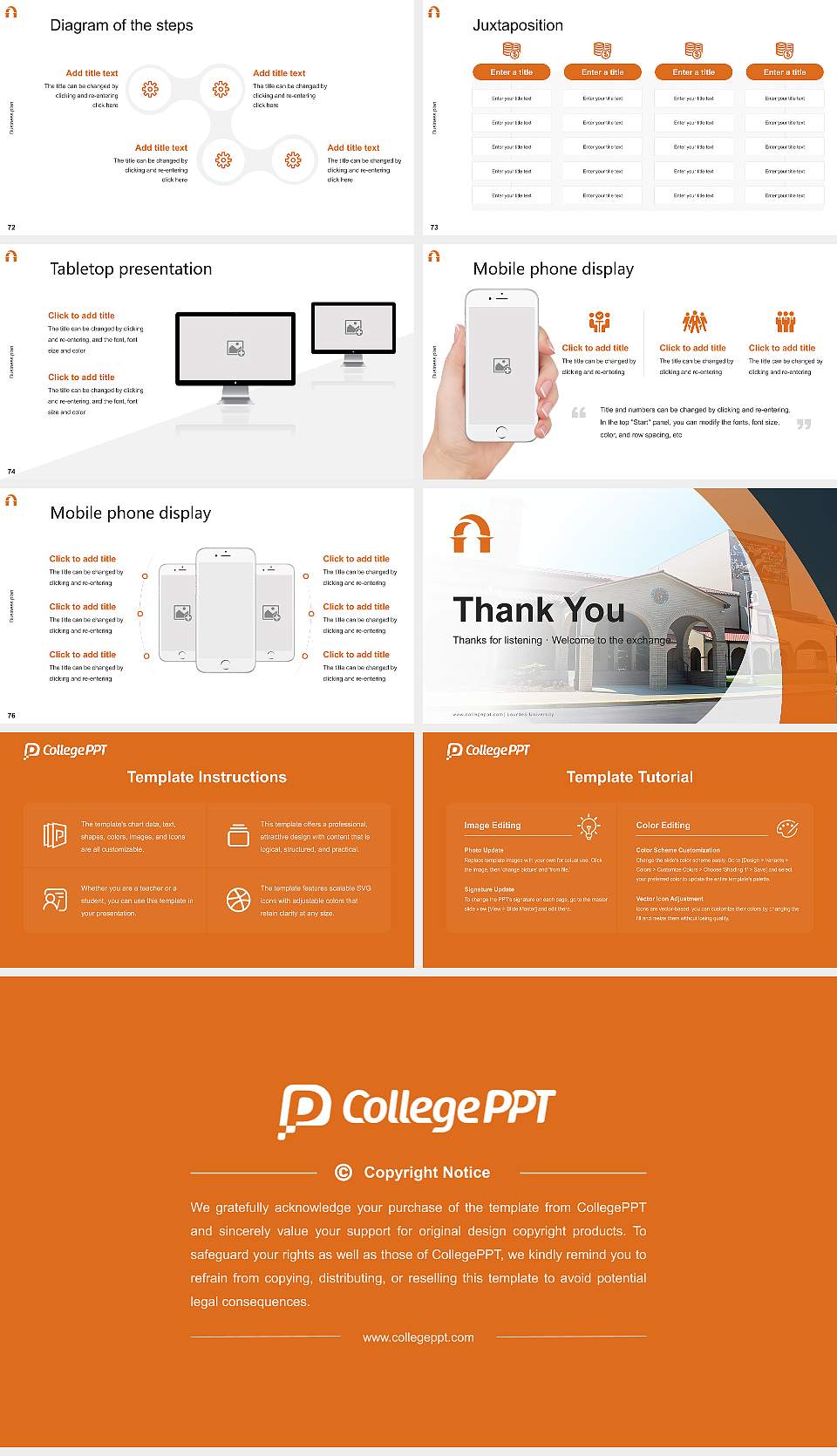 Lourdes University Competition/Entrepreneurship Contest PPT Template16:9 ratio PPT effect preview image9