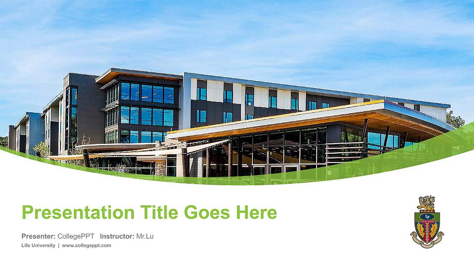 Life University Course/Courseware Creation PPT Template16:9 ratio PPT effect preview image