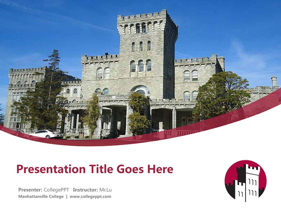 Manhattanville College Course/Courseware Creation PPT Template4:3 ratio PPT effect preview image5