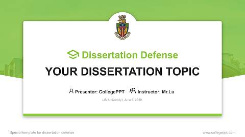 Life University Graduation Thesis Defense PPT Template