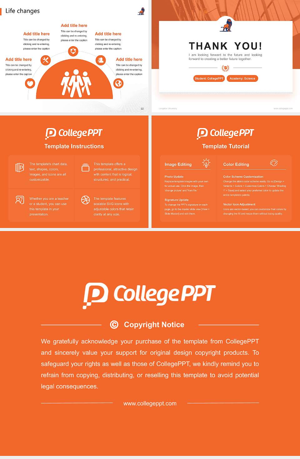 Langston University National Scholarship Defense PPT Template4:3 ratio PPT effect preview image4
