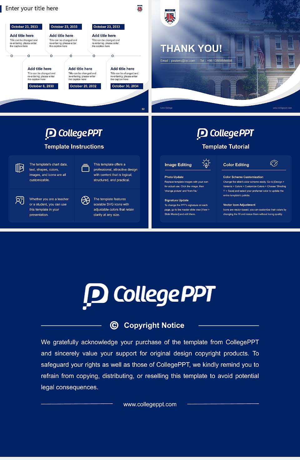 Lane College Lecture Sharing and Networking Event PPT Template4:3 ratio PPT effect preview image4