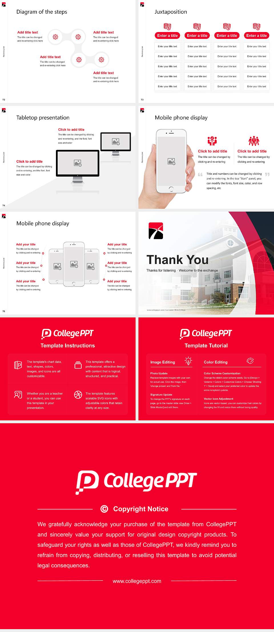Lancaster Bible College Competition/Entrepreneurship Contest PPT Template4:3 ratio PPT effect preview image9