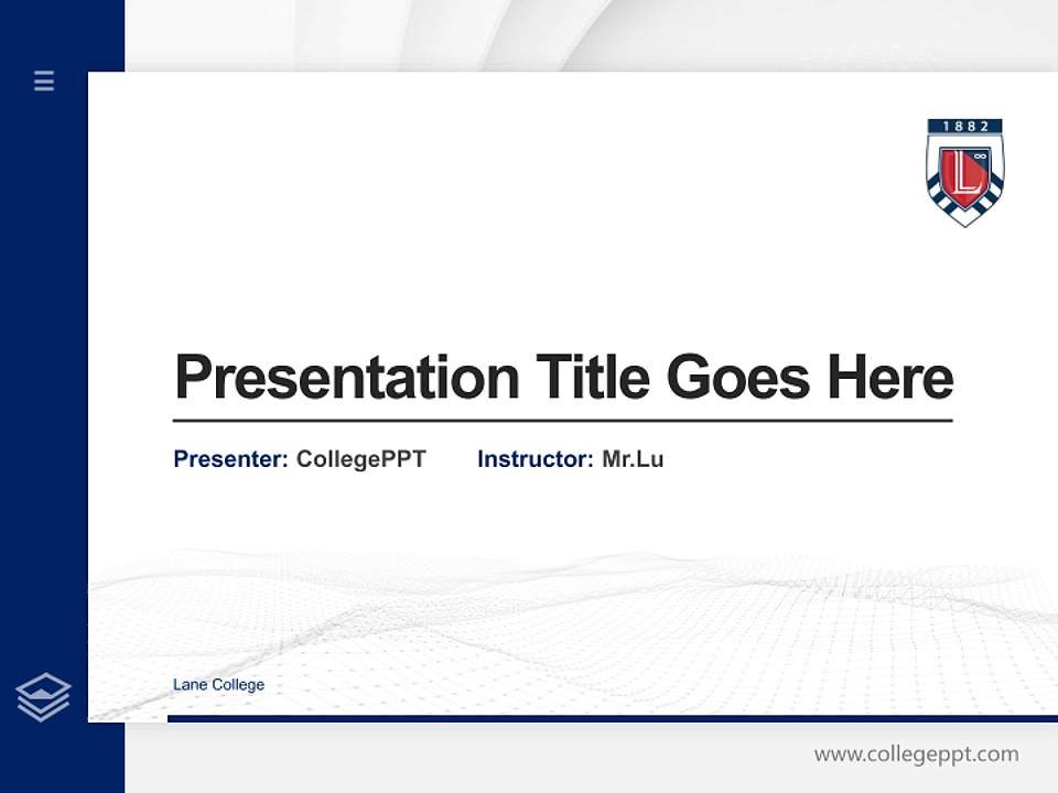 Lane College Thesis Proposal/Graduation Defense PPT Template4:3 ratio PPT effect preview image5