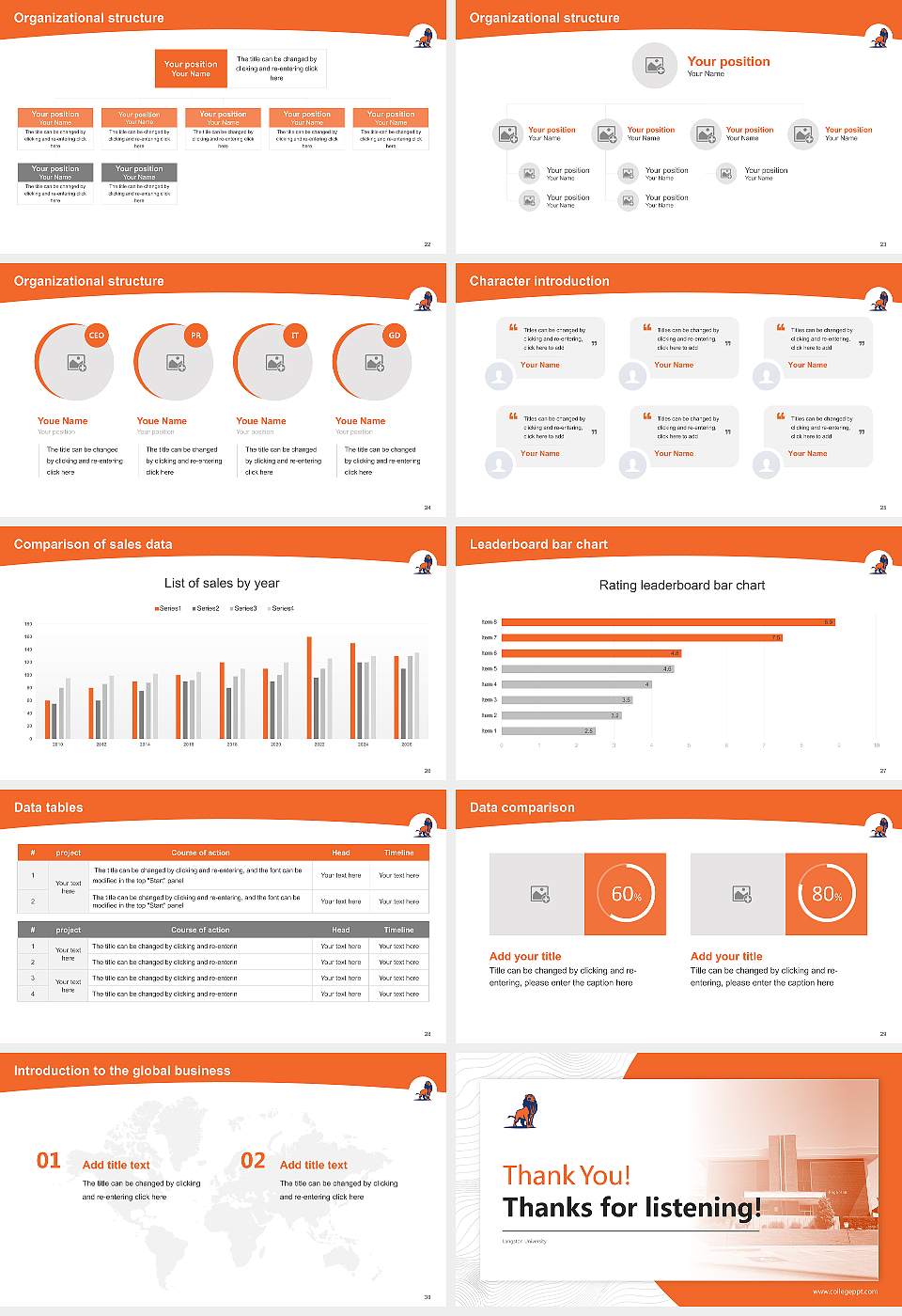 Langston University Academic Presentation/Research Findings Report PPT Template16:9 ratio PPT effect preview image4