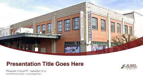 Laurel Business Institute Course/Courseware Creation PPT Template