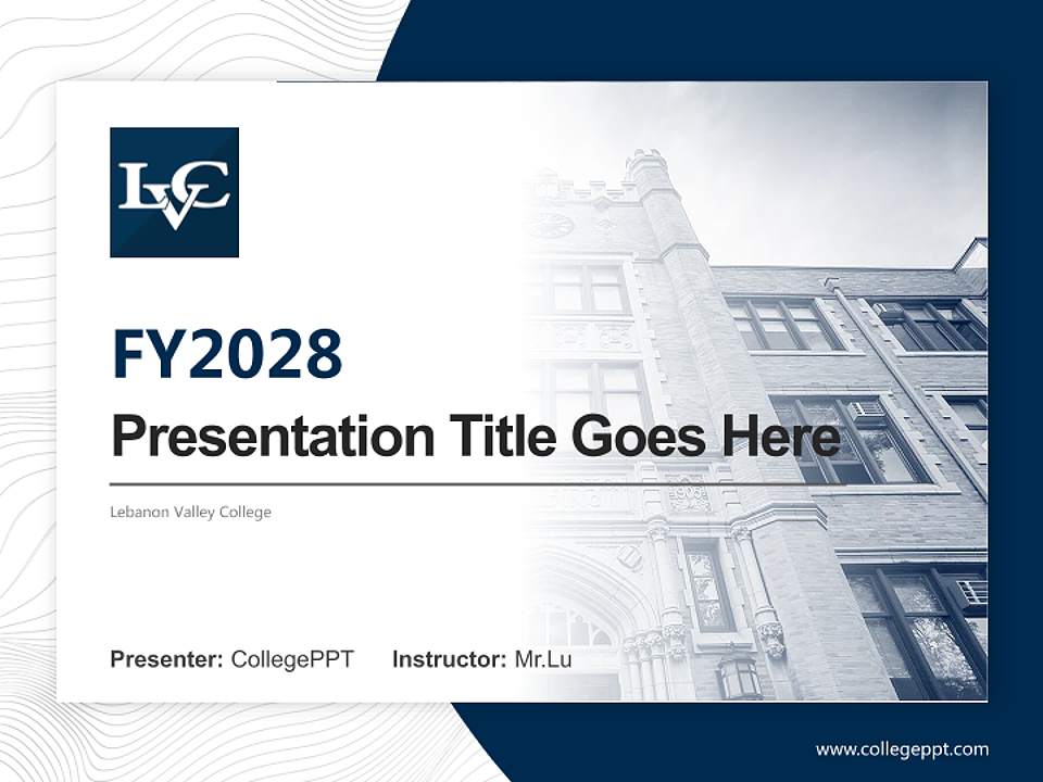 Lebanon Valley College Academic Presentation/Research Findings Report PPT Template4:3 ratio PPT effect preview image5