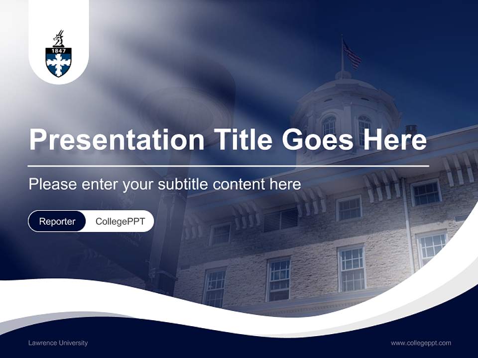 Lawrence University Lecture Sharing and Networking Event PPT Template4:3 ratio PPT effect preview image4