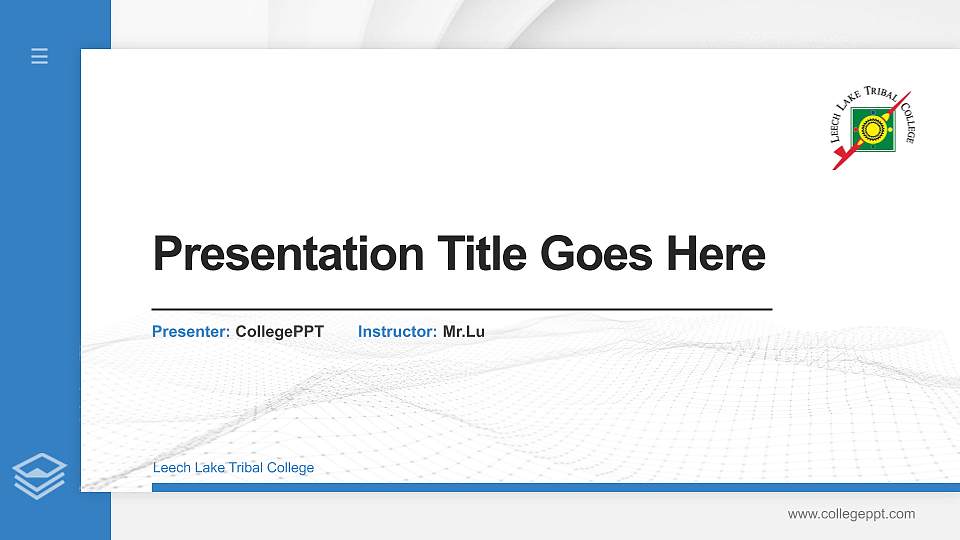 Leech Lake Tribal College Thesis Proposal/Graduation Defense PPT Template16:9 ratio PPT effect preview image
