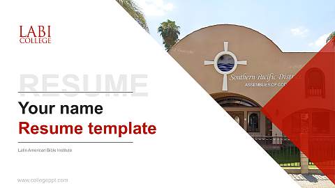 Latin American Bible Institute Resume PPT Template