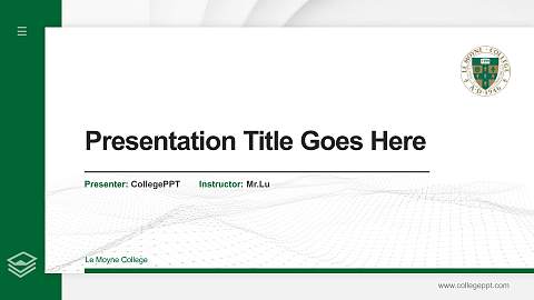 Le Moyne College Thesis Proposal/Graduation Defense PPT Template