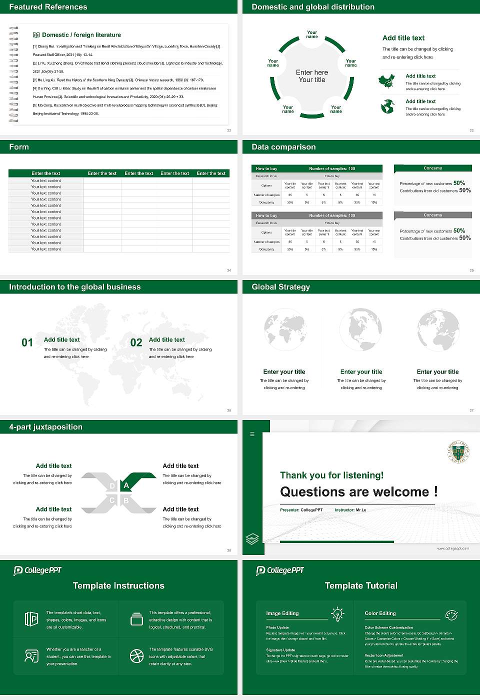 Le Moyne College Thesis Proposal/Graduation Defense PPT Template16:9 ratio PPT effect preview image4