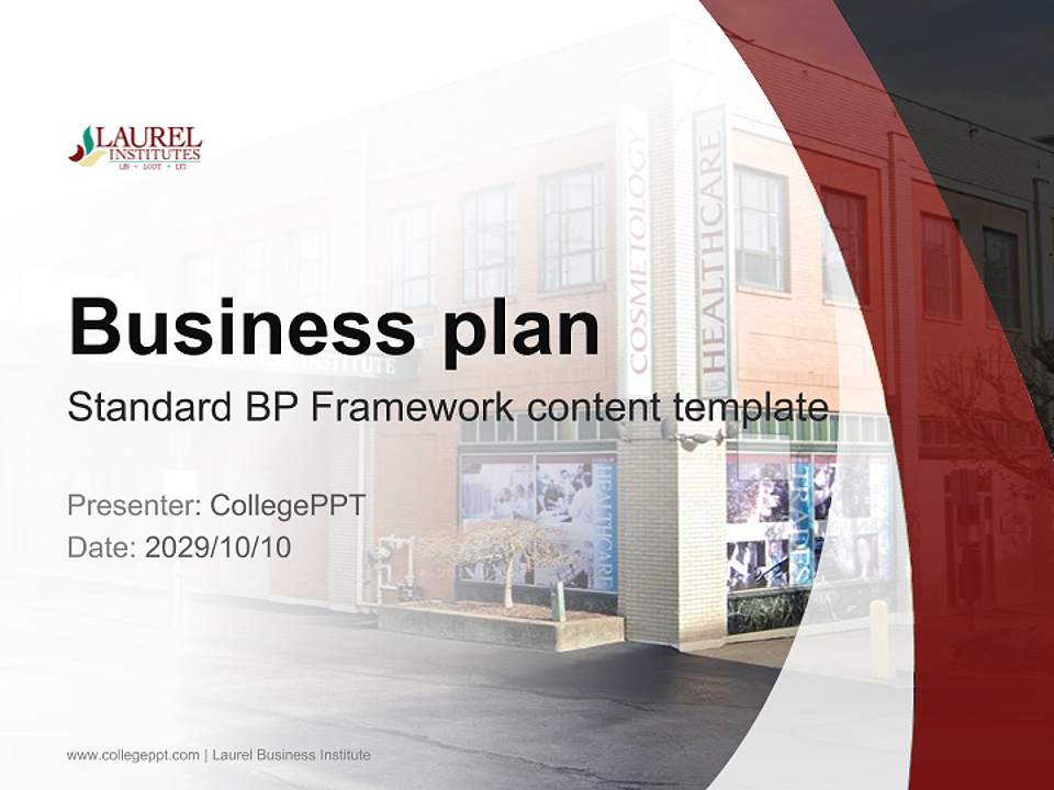 Laurel Business Institute Competition/Entrepreneurship Contest PPT Template4:3 ratio PPT effect preview image9
