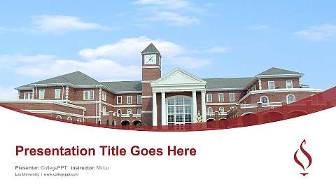 Lee University Course/Courseware Creation PPT Template