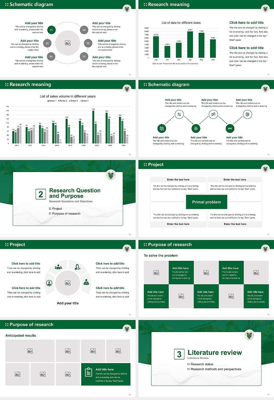 Le Moyne College Graduation Thesis Defense PPT Template16:9 ratio PPT effect preview image3