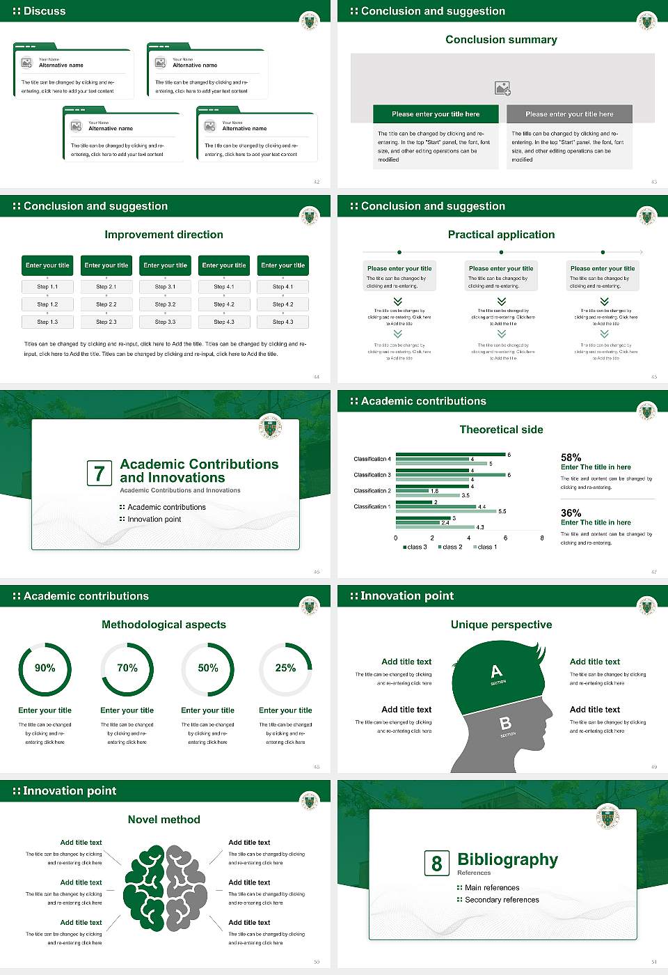 Le Moyne College Graduation Thesis Defense PPT Template16:9 ratio PPT effect preview image6