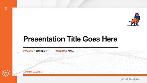 Langston University Thesis Proposal/Graduation Defense PPT Template