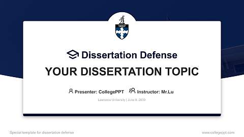 Lawrence University Graduation Thesis Defense PPT Template