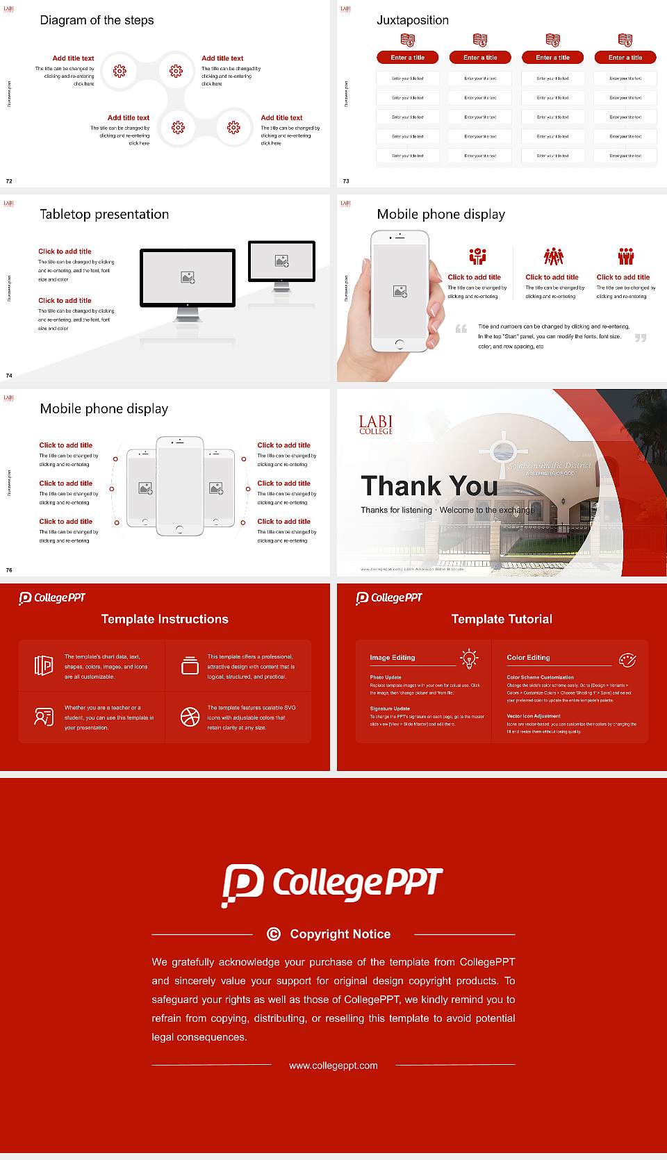 Latin American Bible Institute Competition/Entrepreneurship Contest PPT Template16:9 ratio PPT effect preview image9