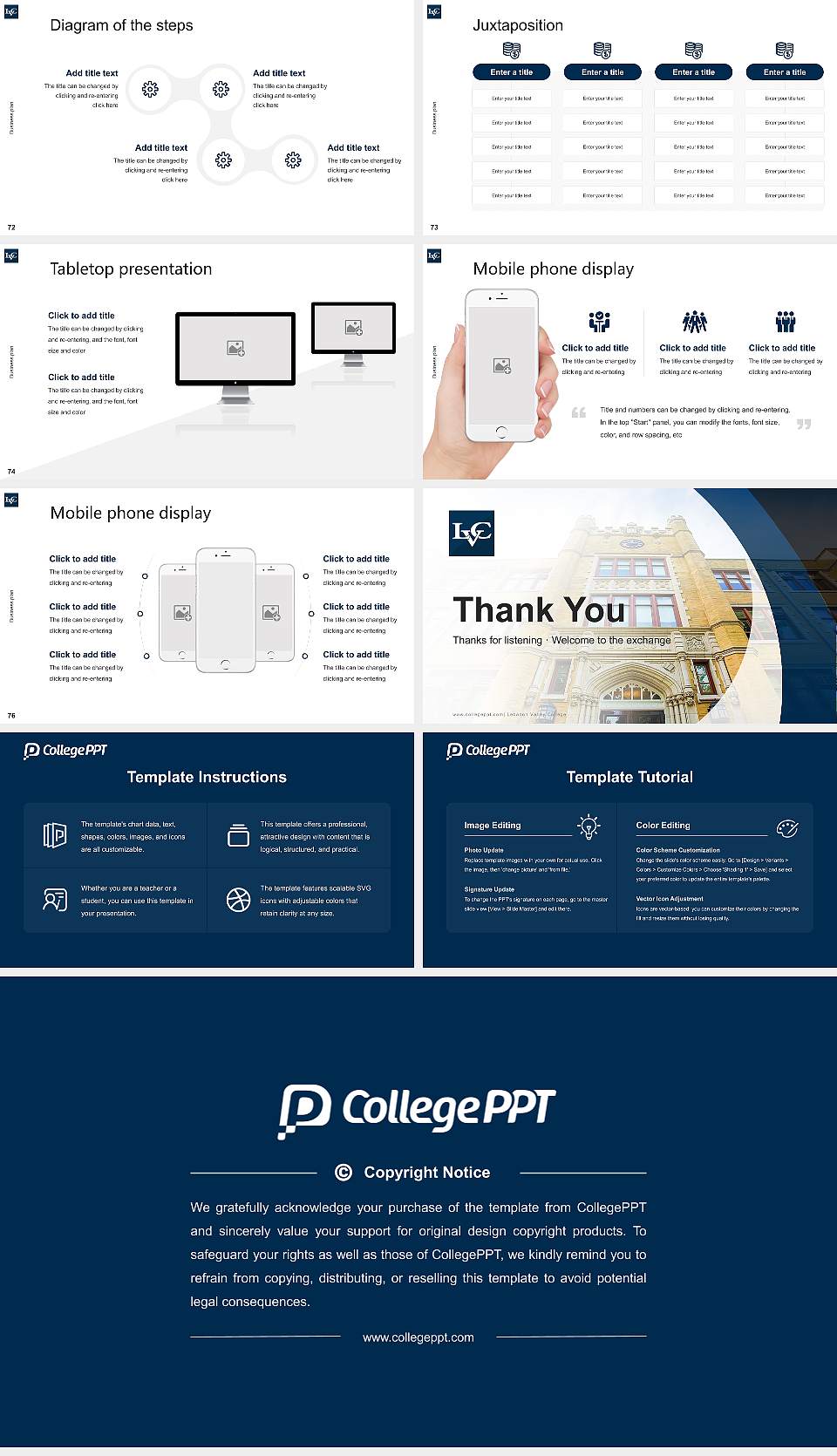Lebanon Valley College Competition/Entrepreneurship Contest PPT Template16:9 ratio PPT effect preview image9