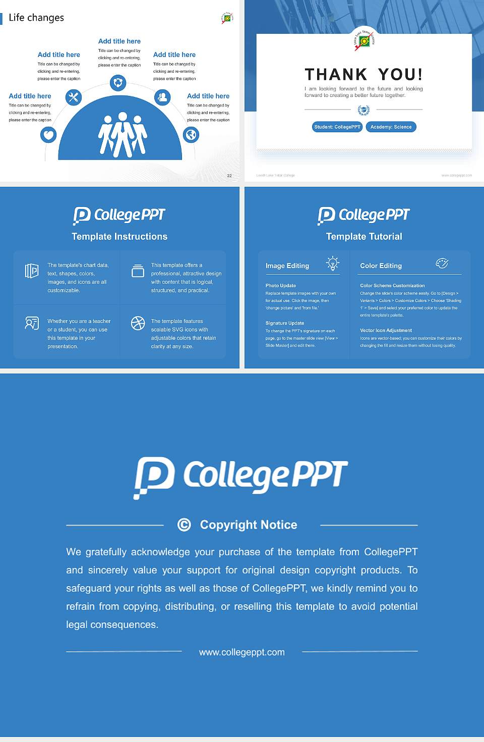 Leech Lake Tribal College National Scholarship Defense PPT Template4:3 ratio PPT effect preview image4