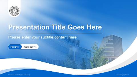 Lawrence Technological University Lecture Sharing and Networking Event PPT Template