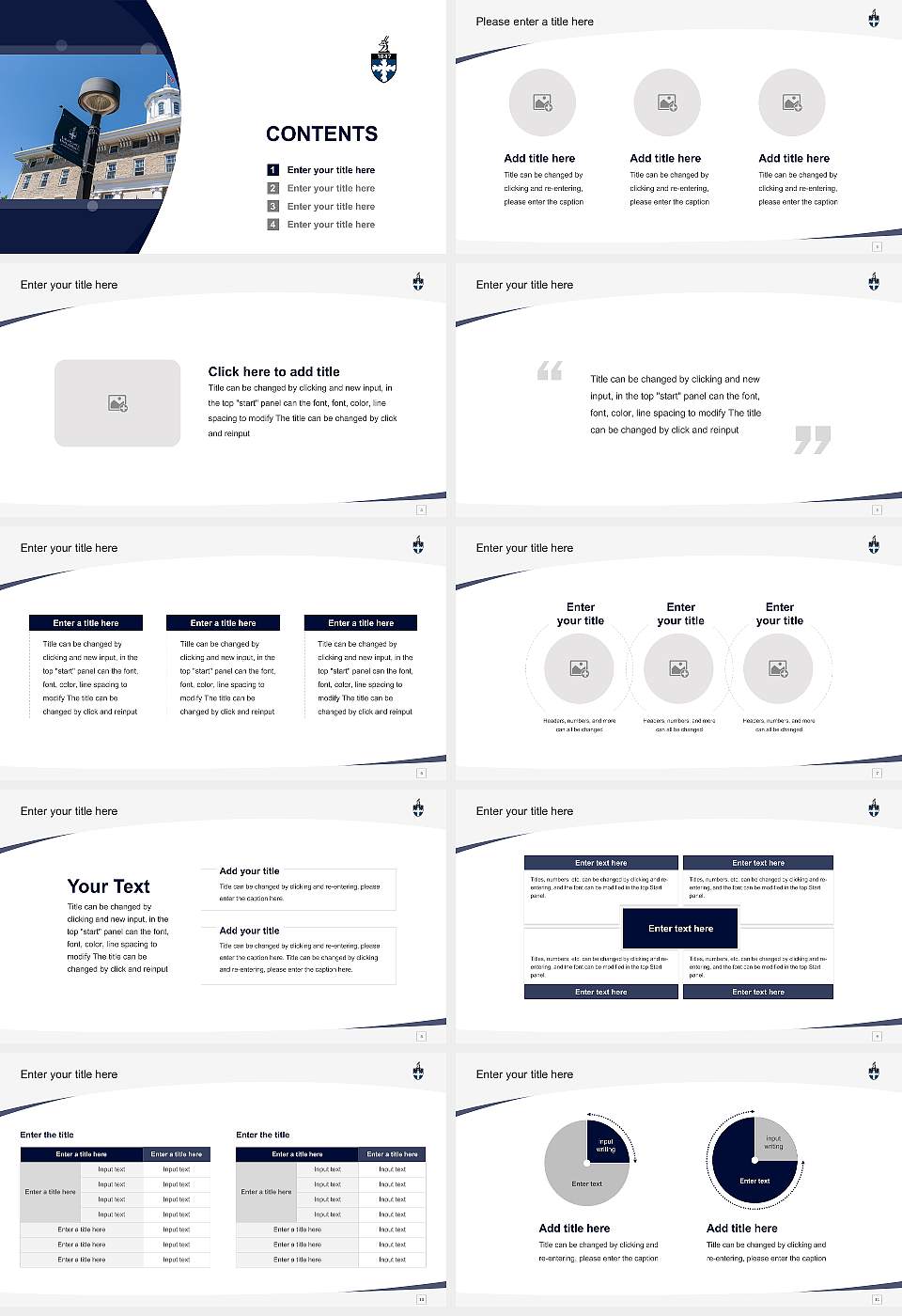 Lawrence University Course/Courseware Creation PPT Template16:9 ratio PPT effect preview image2