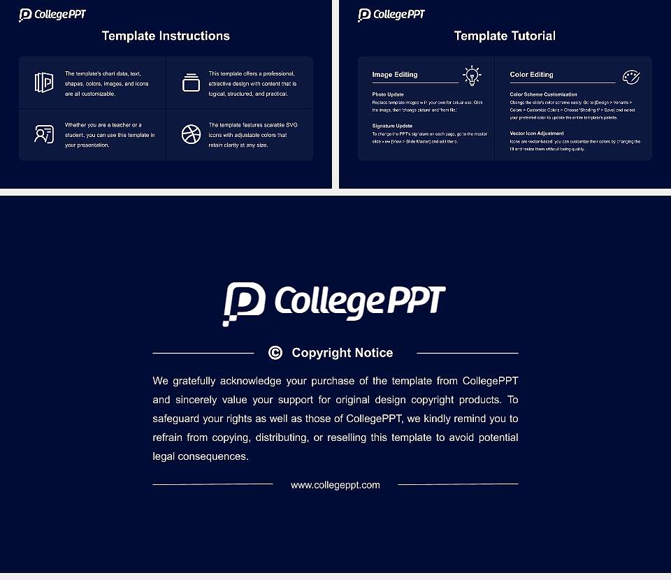 Lawrence University Course/Courseware Creation PPT Template16:9 ratio PPT effect preview image5