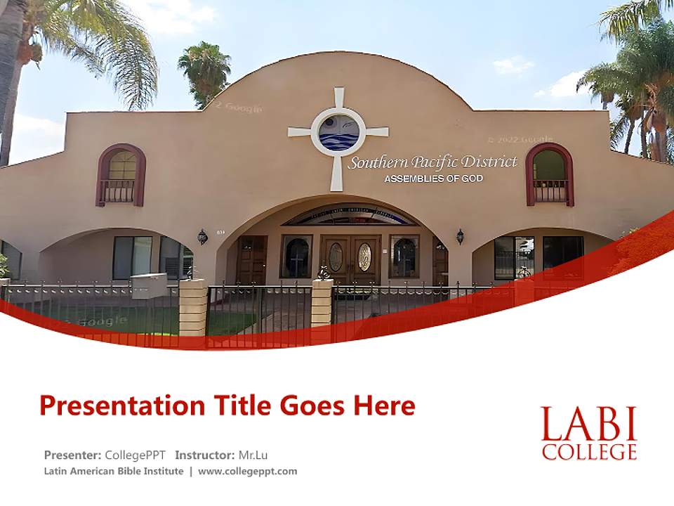 Latin American Bible Institute Course/Courseware Creation PPT Template4:3 ratio PPT effect preview image5