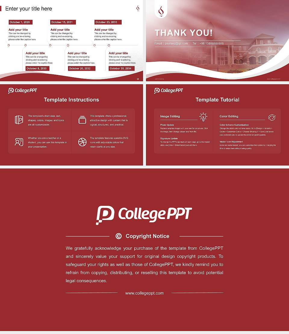 Lee University Lecture Sharing and Networking Event PPT Template16:9 ratio PPT effect preview image4